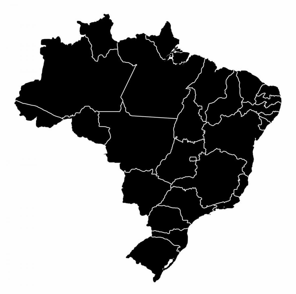 Mapa vetorial do Brasil