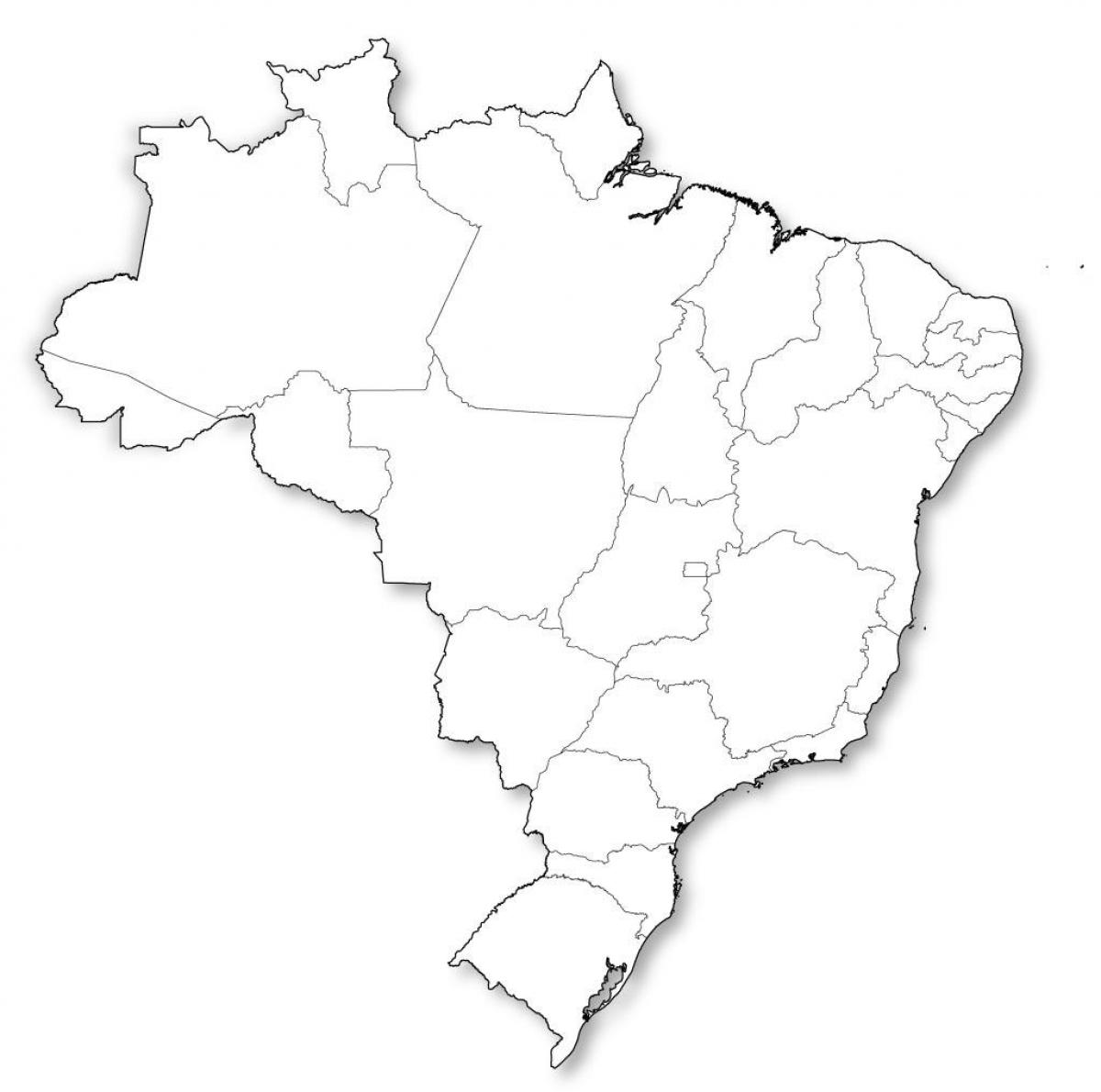 Mapa do Brasil Vazio